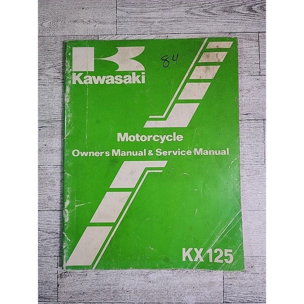 1984 Kawasaki KX-125 D1 OEM Motorcycle Shop Repair Service Manual Engine Guide